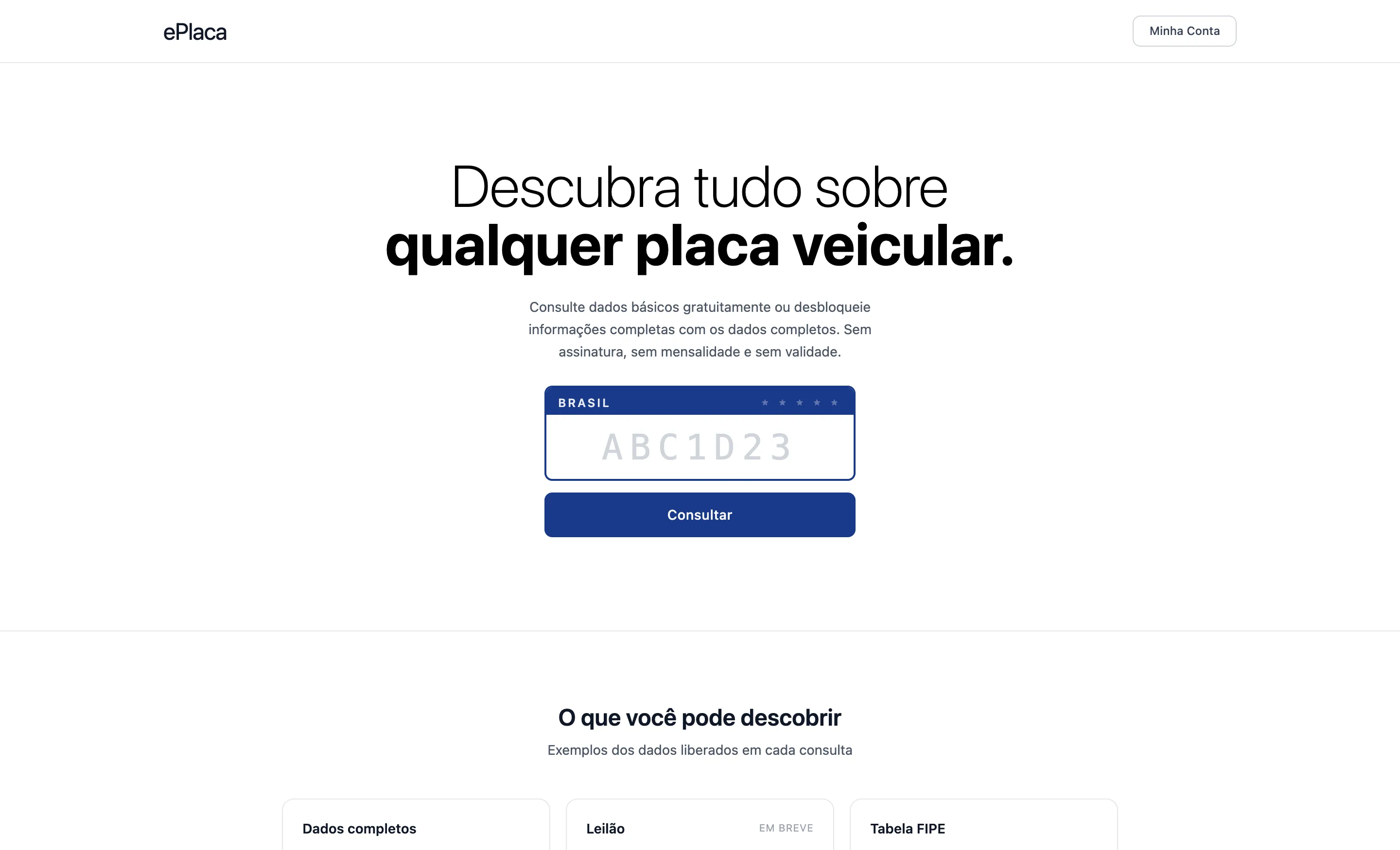 Prévia do projeto ePlaca